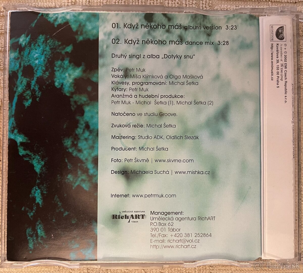 Petr Muk PROMO CD / Depeche Mode Shalom Oceán