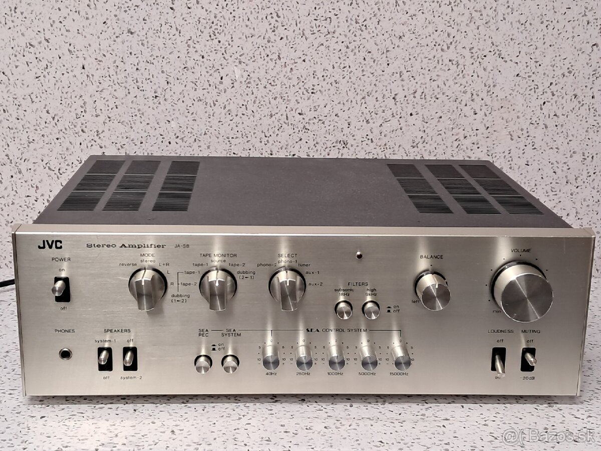 310W JAPAN STEREO AMPLIFIER / JVC JA-S8 / U.S.A. PATENT