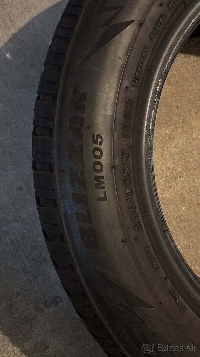 Bridgestone Blizak LM005 zimne pneu