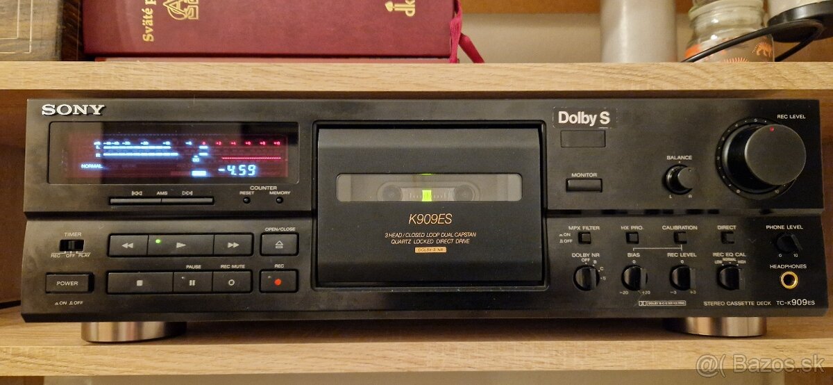 sony tc-k909es tape deck 3 hlavy LA plus bocnice.