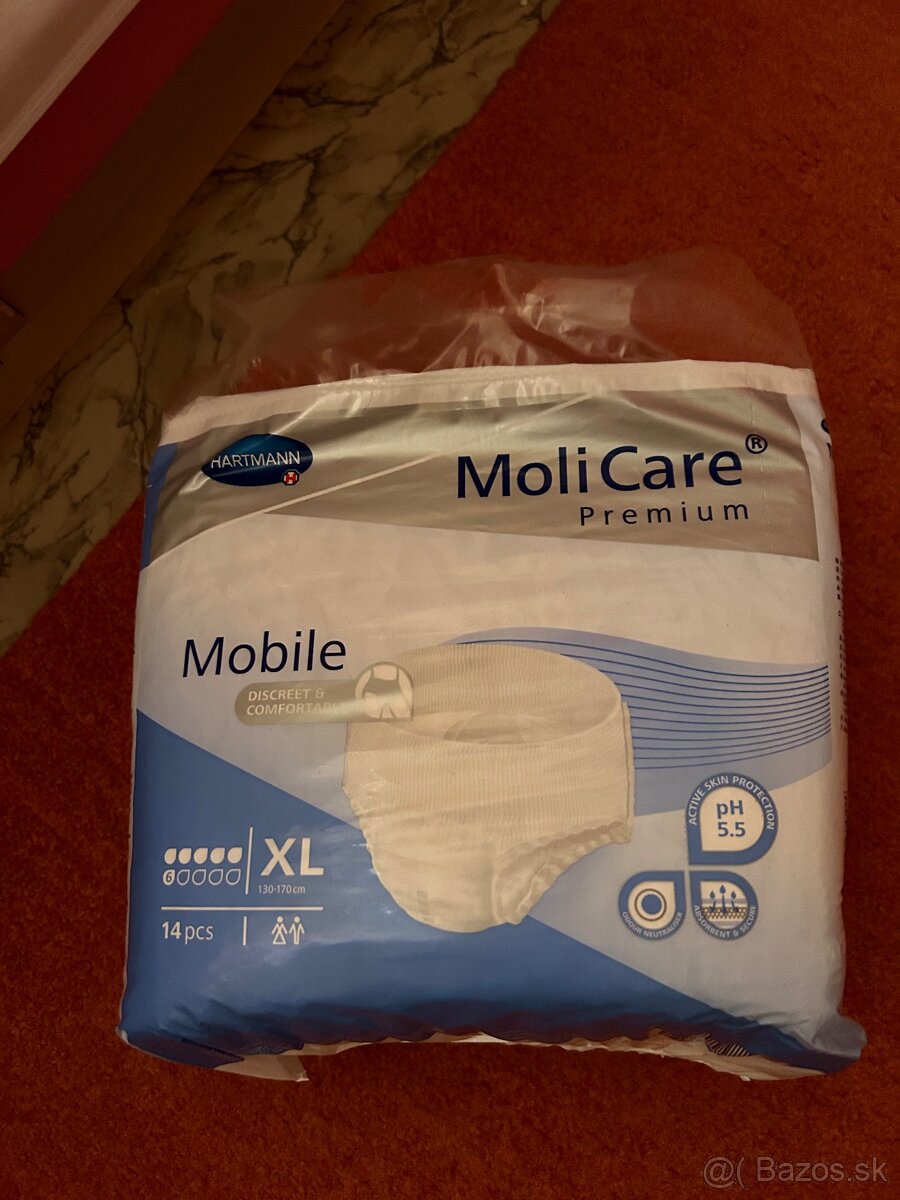 Zadarmo - Molicare veľkosť XL