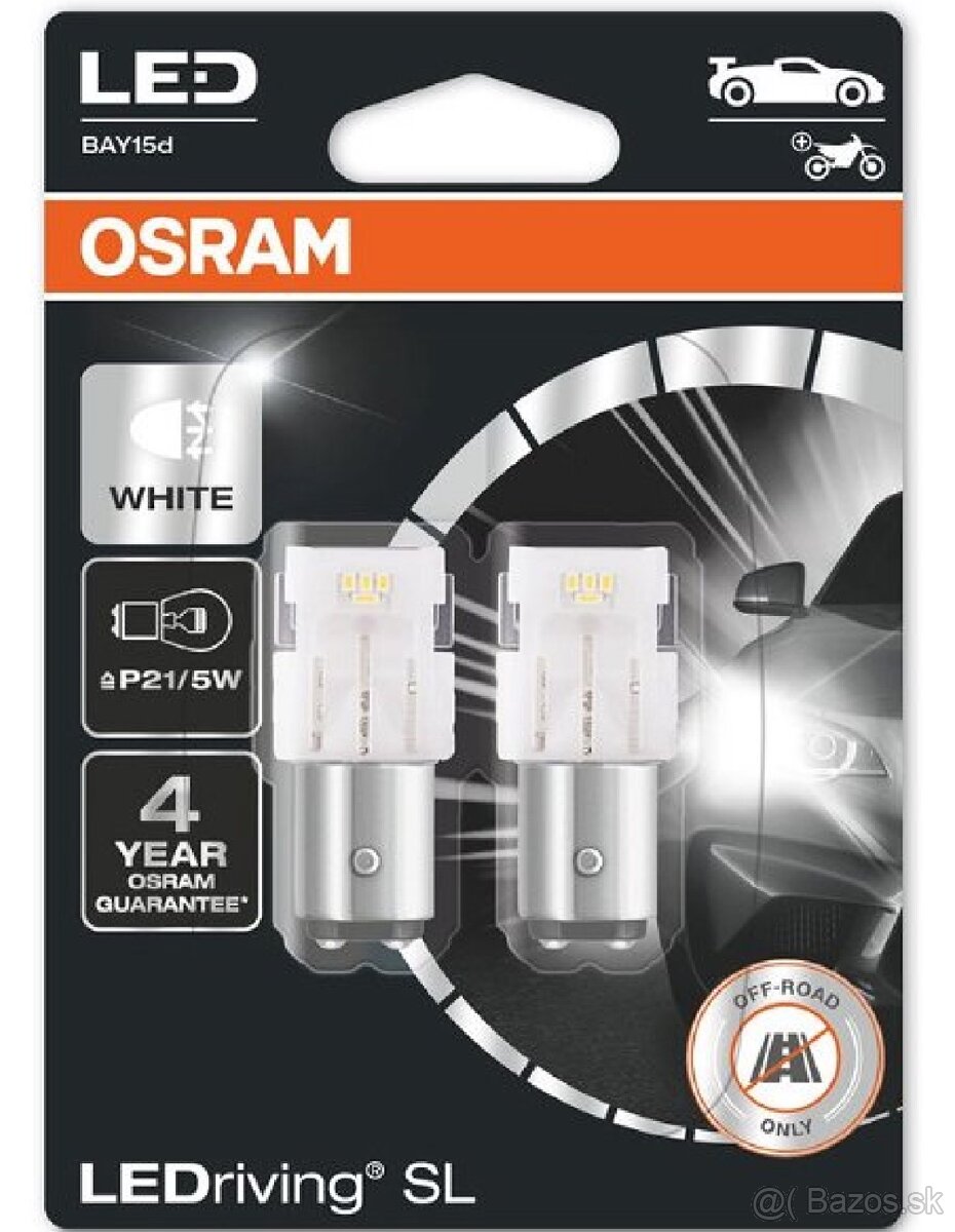 OSRAM LED riving SL P21 5 W Studenobiela 6000 K 12 V Senec Bazoš sk