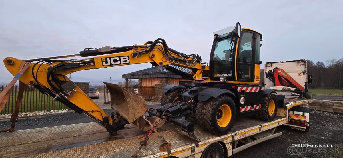 Kolový bagr JCB Hydradig 110W, r.v. 2018, 5415 mth, patky