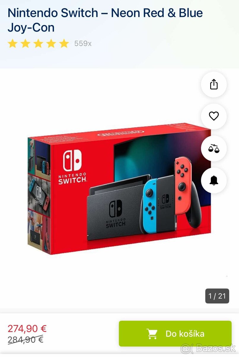 Nintendo Switch – Neon Red & Blue Joy-Con