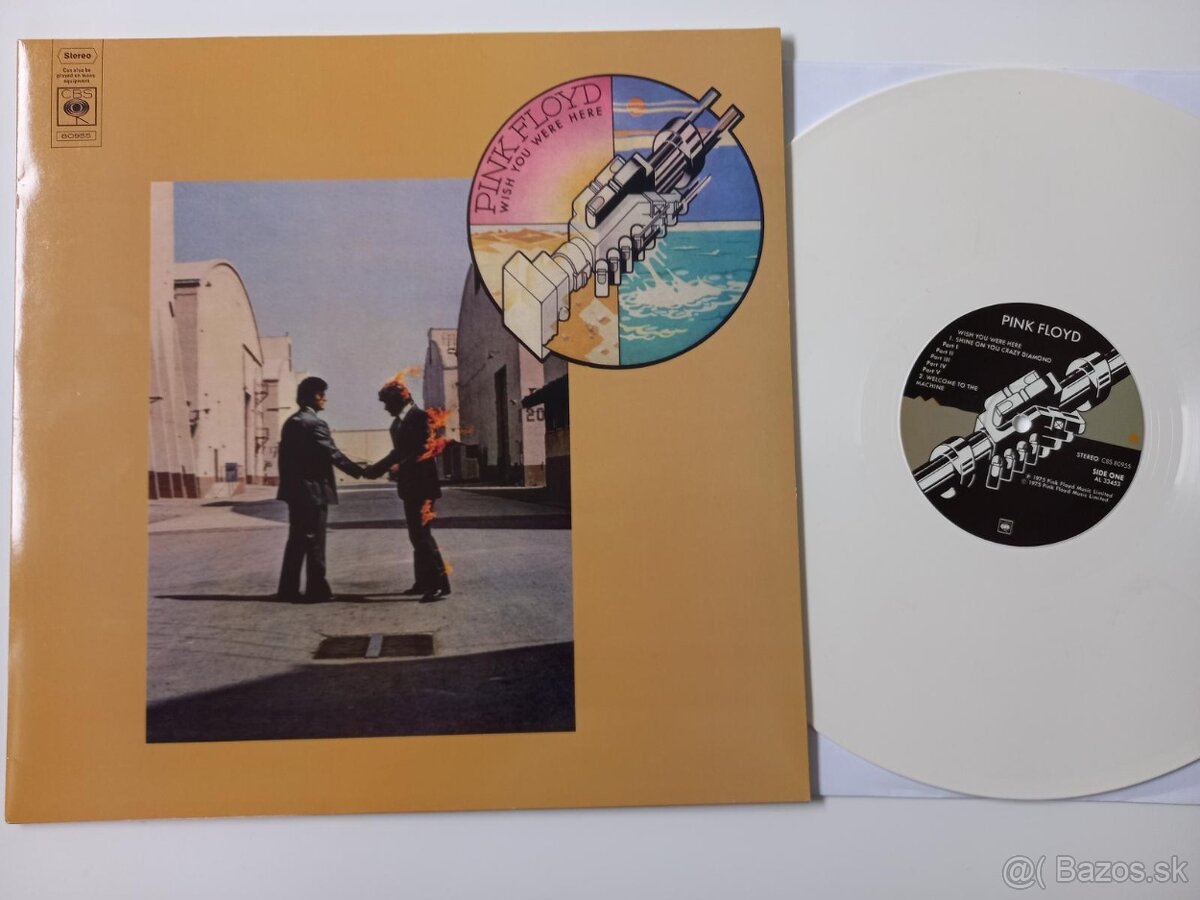 PINK FLOYD “Wish You Were Here”/CBS /biely vinyl hra skvele