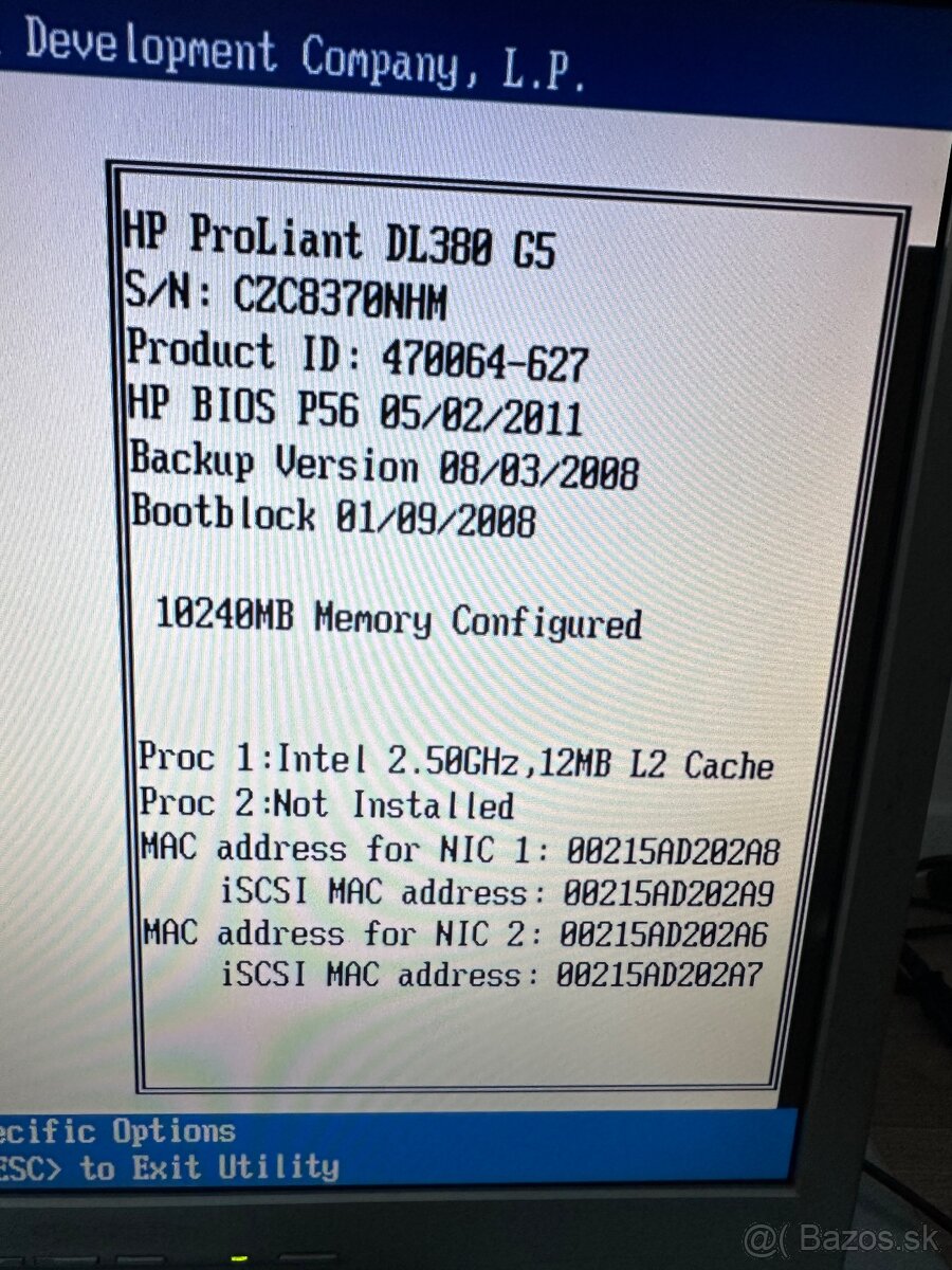 HP Proliant DL380 G5