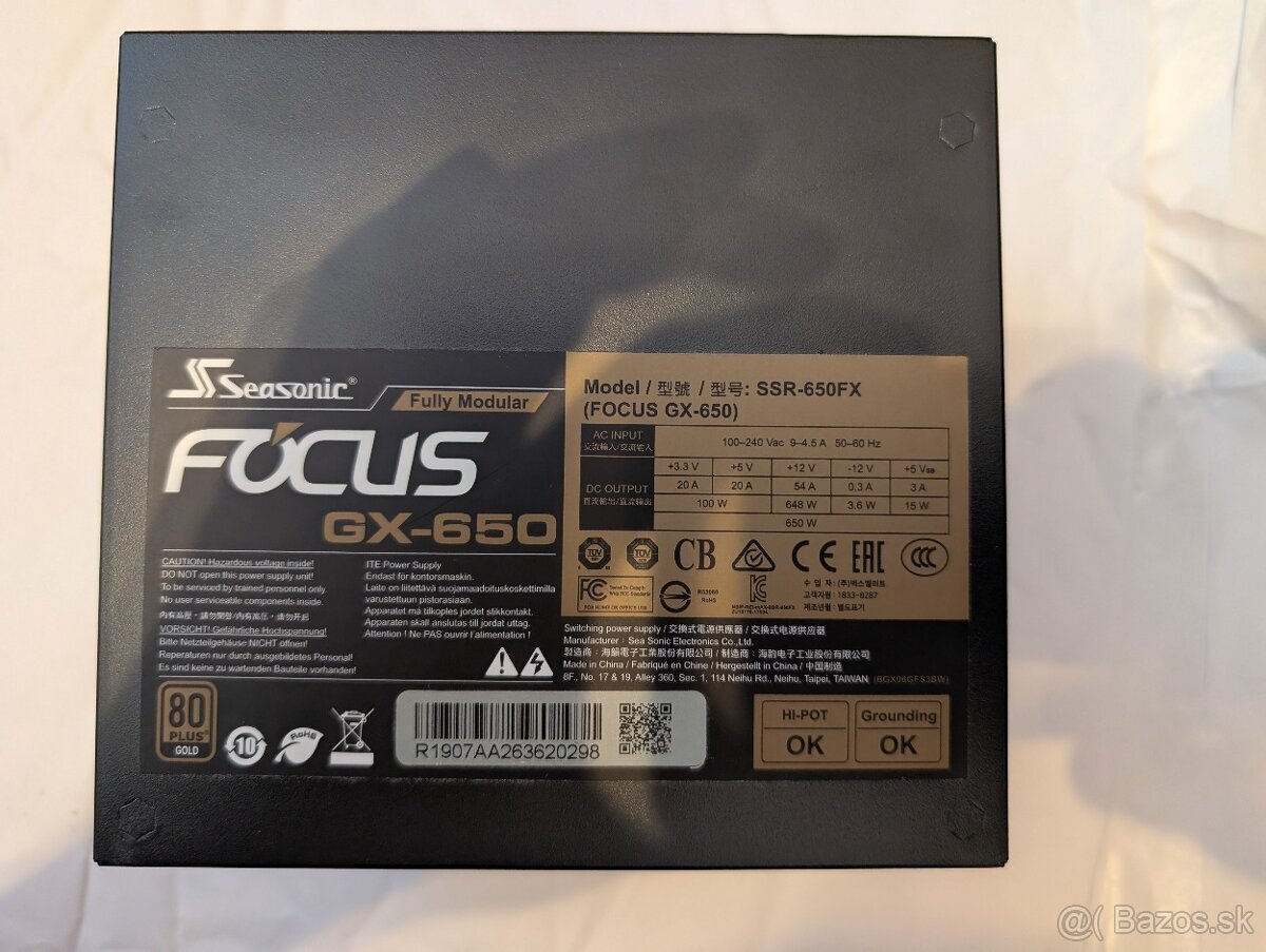 Seasonic Focus GX 650 W Gold