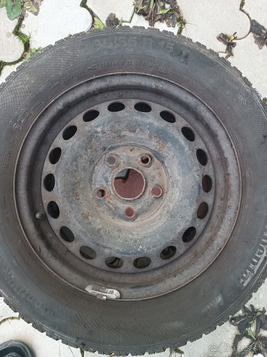 Zimné pneumatiky continental 195/65 r 15