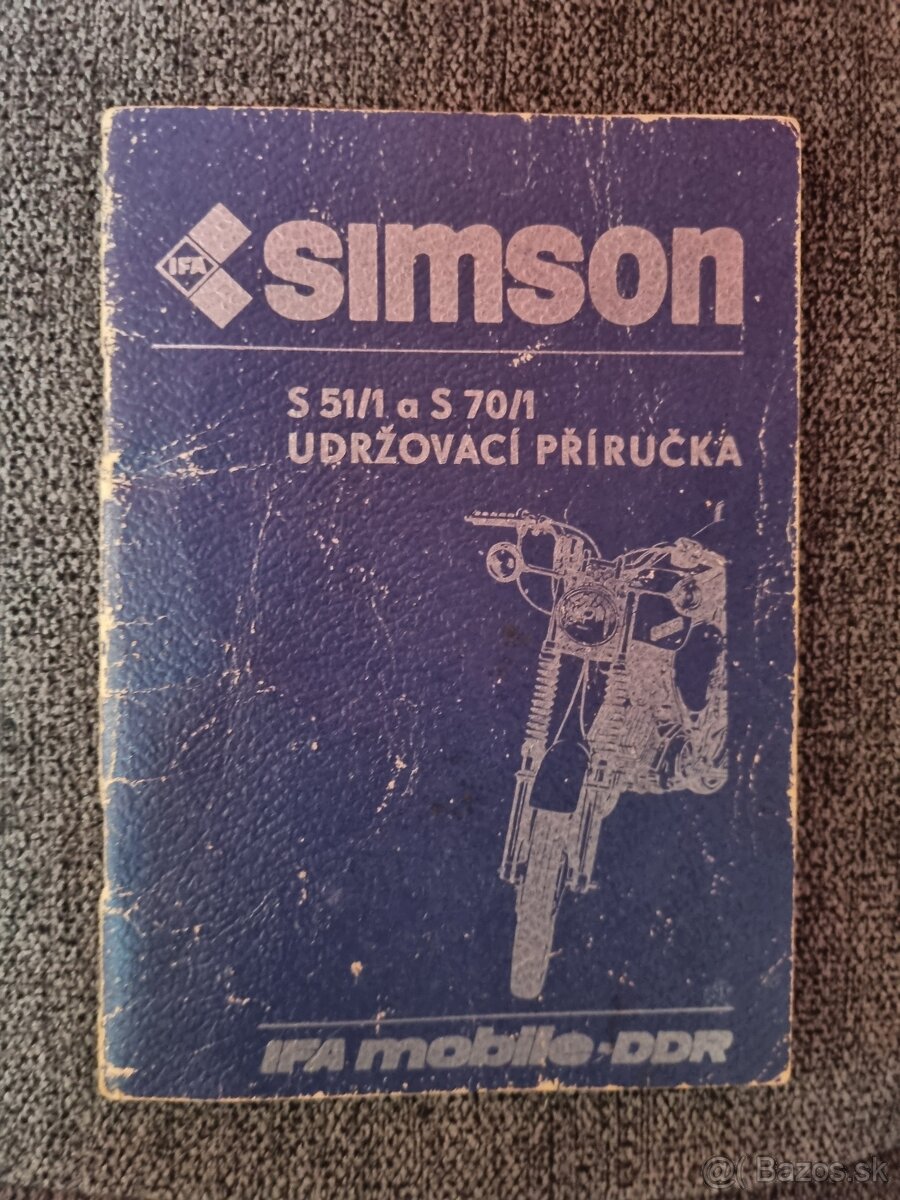 Originál návod Simson S51 z roku 1987