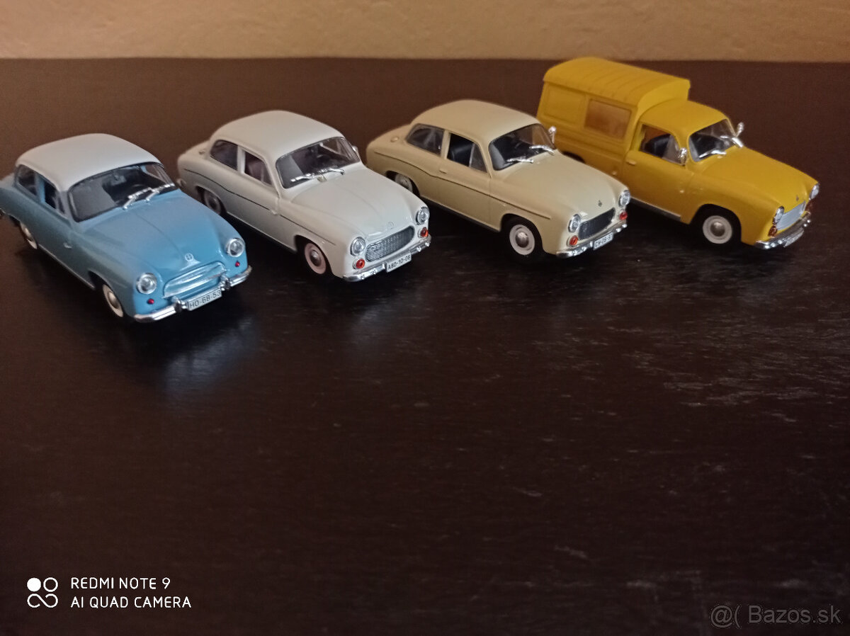 4x Legendarne auta čssr FSO syrena 1:43 , 1/43