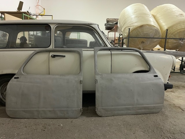 Fiat 600, protivietor, dvere