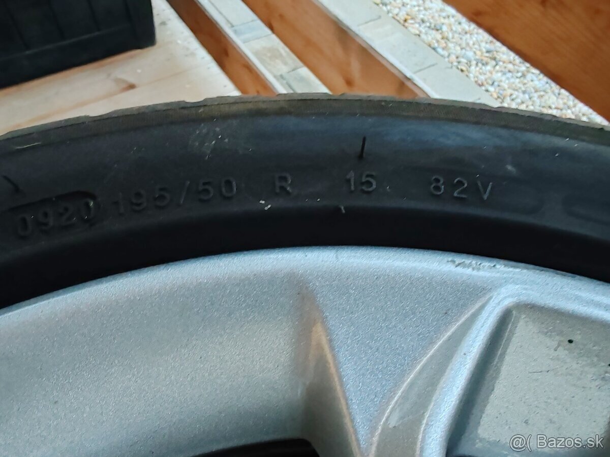 Nové Letné pneumatiky 195/50 R15 + originál elektróny