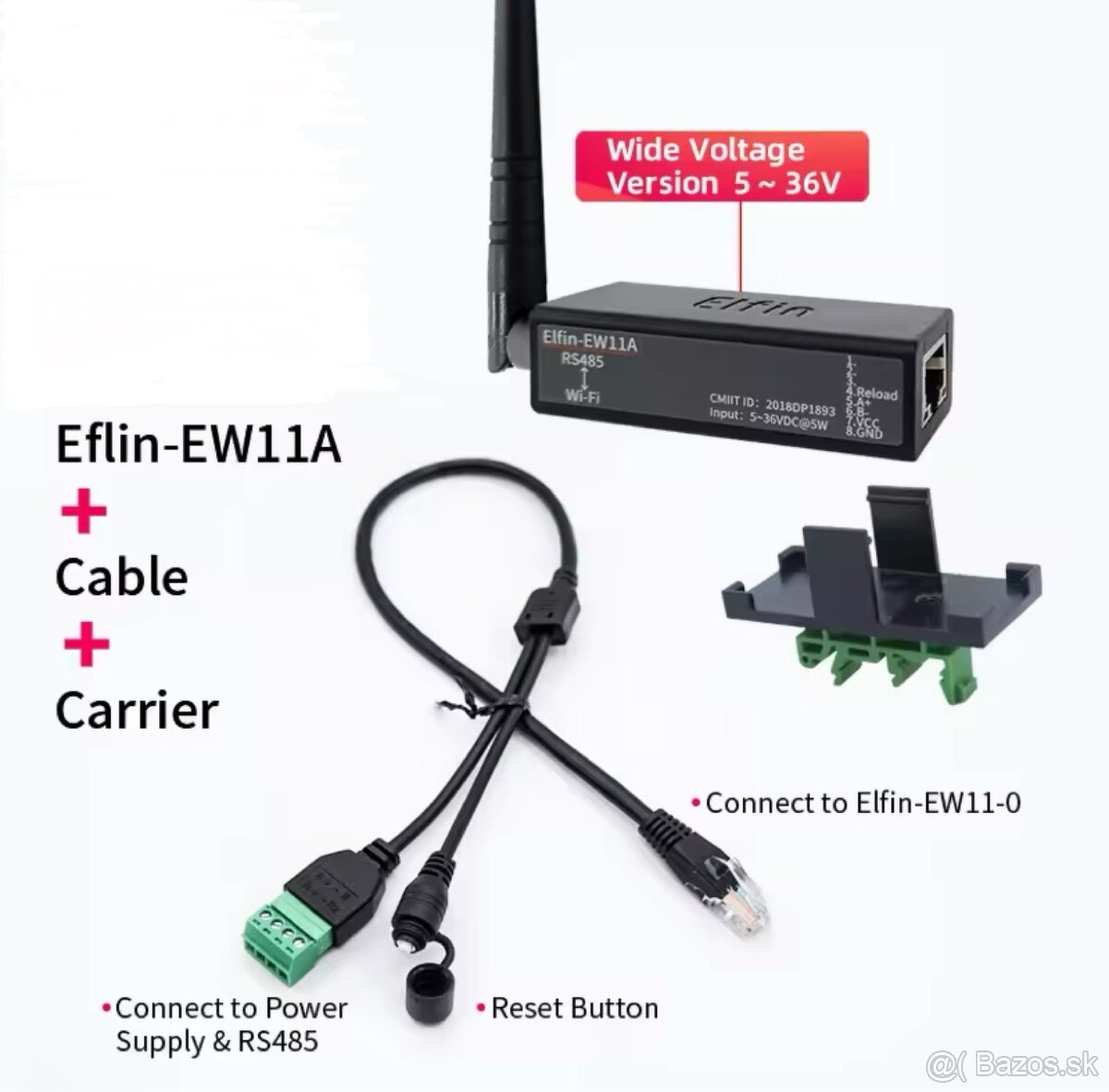 Prevodník RS485 Ethernet