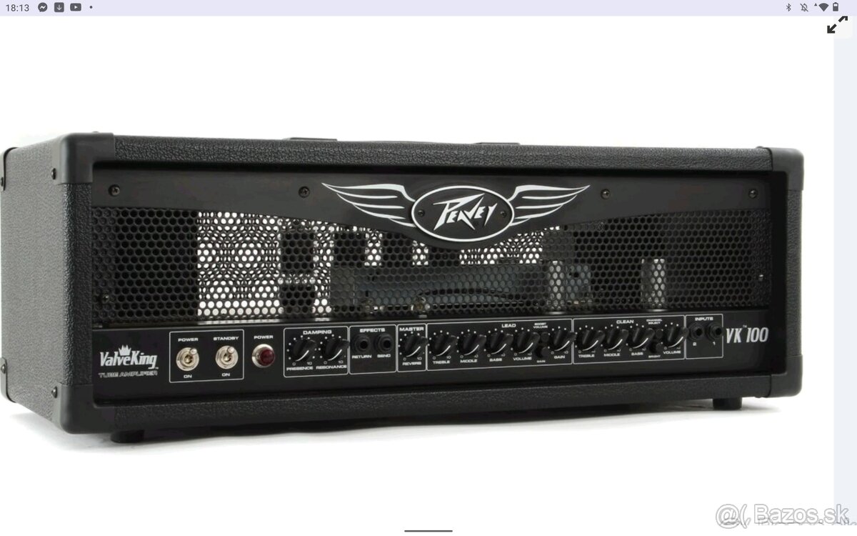 PEAVEY VALVEKING 100WATT HLAVA ELEKTRONKOVA