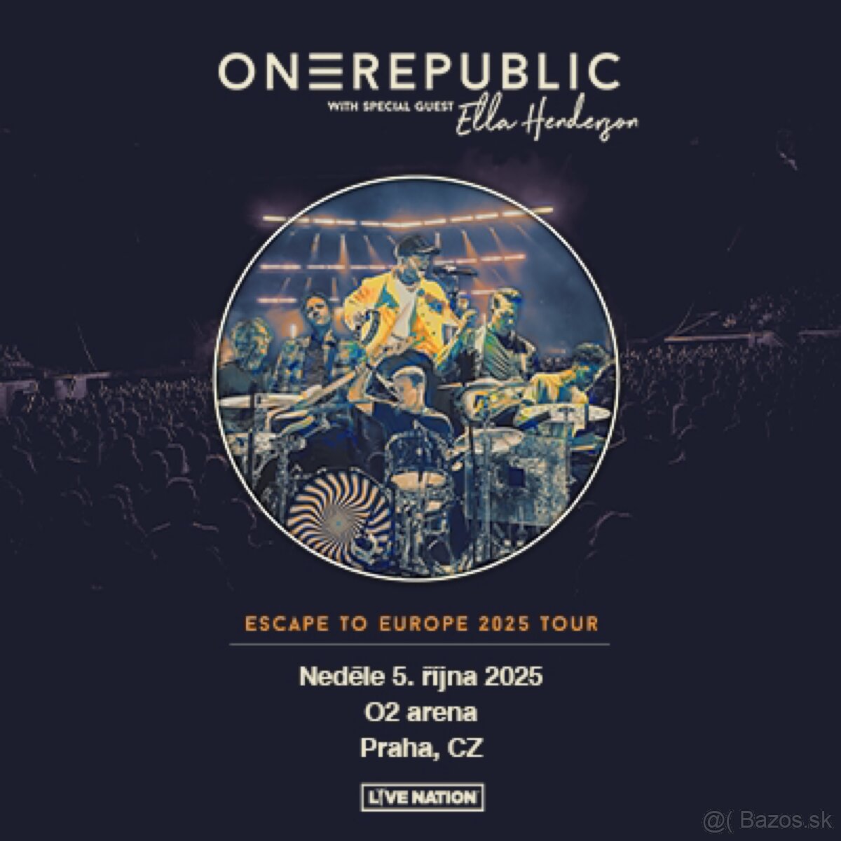 OneRepublic Praha 5.10.2025 - 2xstatie - Ticketmaster