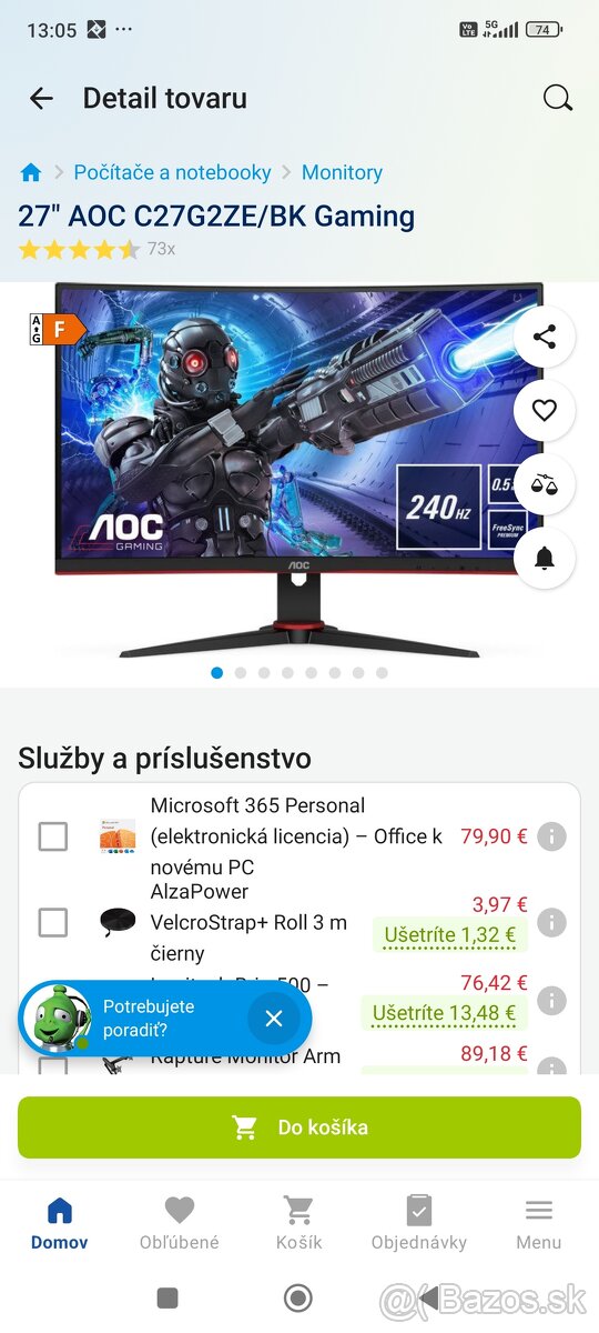 Predám 2 mesiace používaný monitor