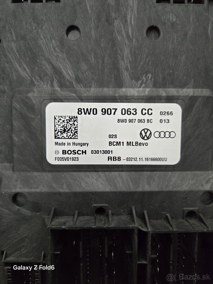 Audi A4 B9 8W riadiaca jednotka komfortu 8W0 907 063 CC