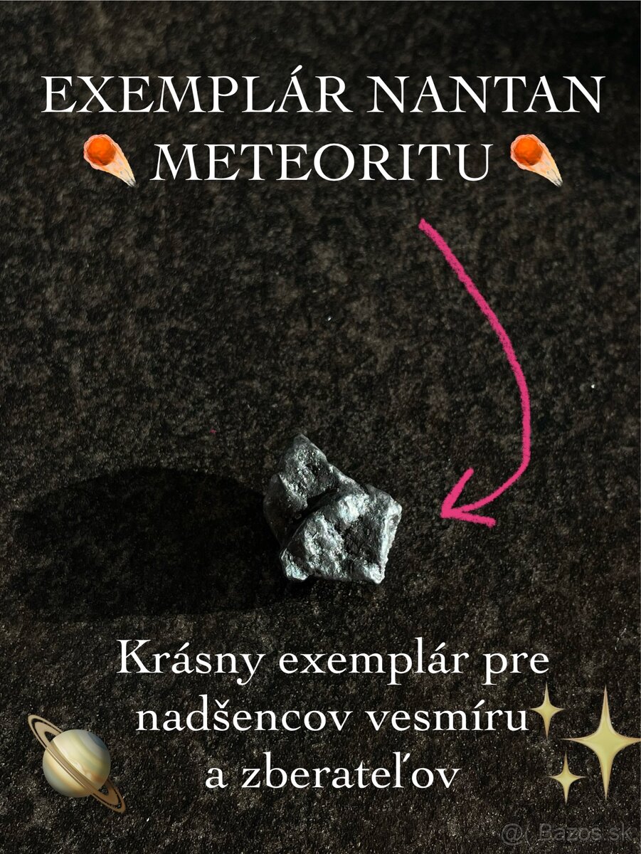 METEORIT ✨ 4.5 miliard rokov starý ✨ SUPER DARČEK✨