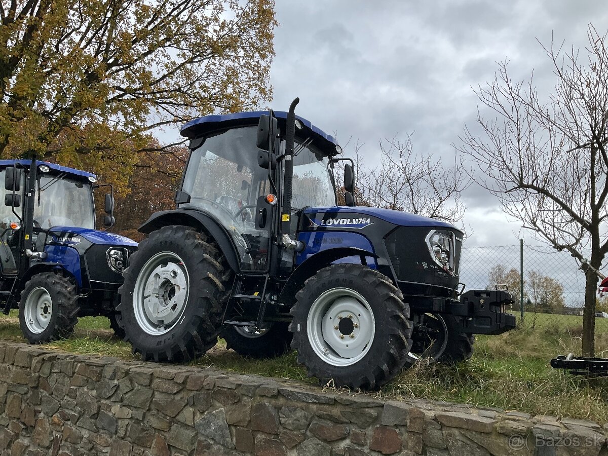 Traktor LOVOL M754 s výkonom 75 HP s kabinou