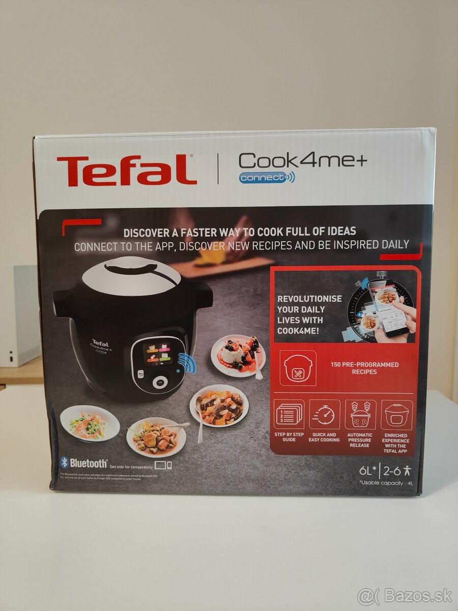 Tefal  Cook4me+ Connect black, Nový.