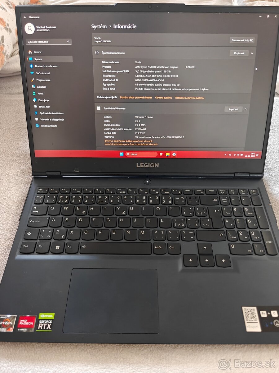 Lenovo Legion 5 15ACH6H RTX 3070