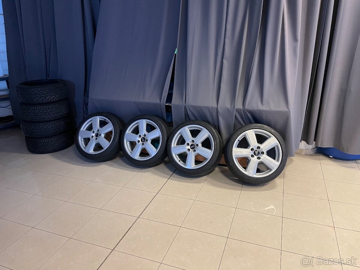 AUDI Alu disky 7.5Jx18H2 ET54,Michelin 225/40 R18+zimné pneu