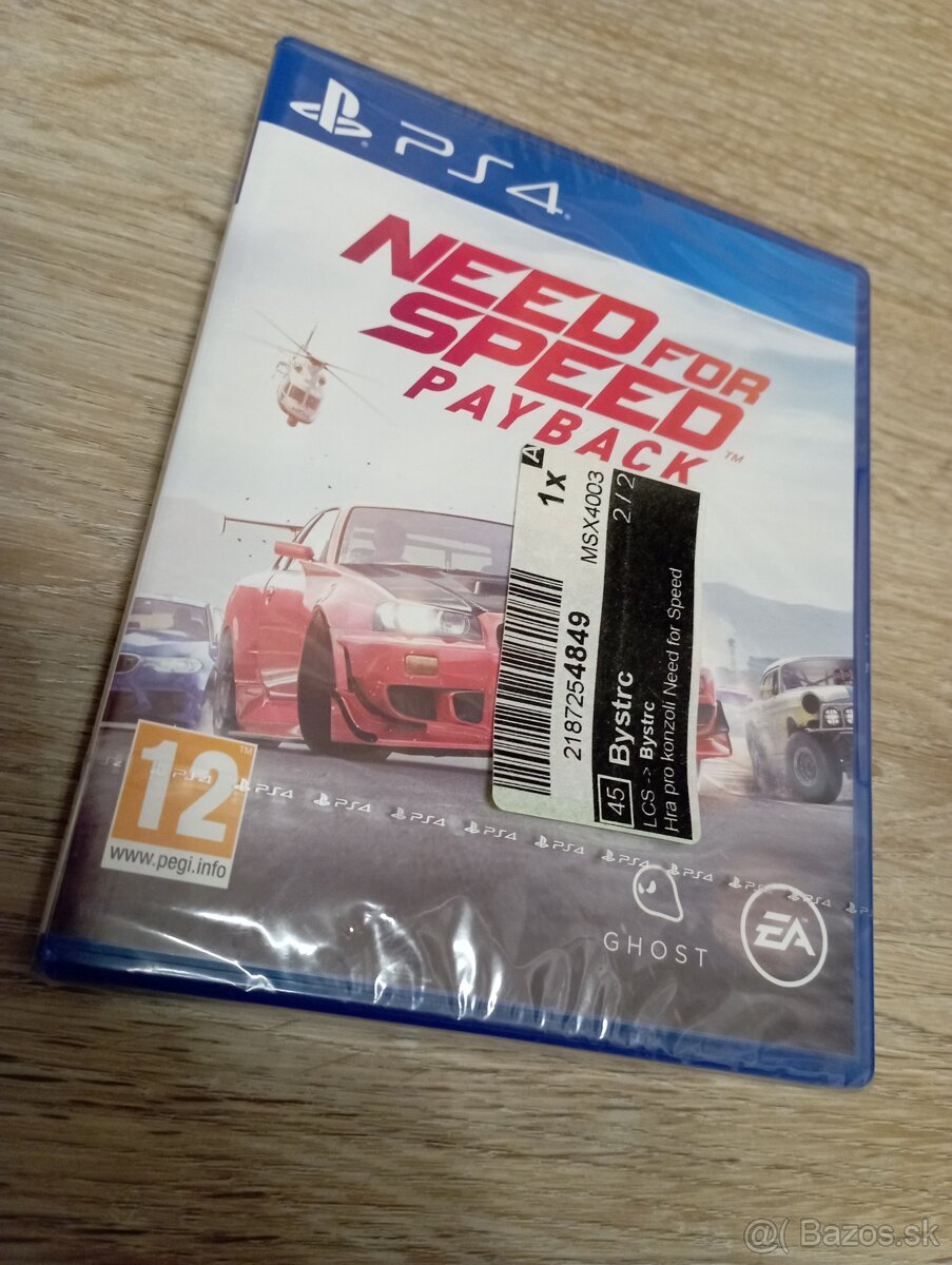 Need For Speed Payback PS4 - nová, nerozbalená