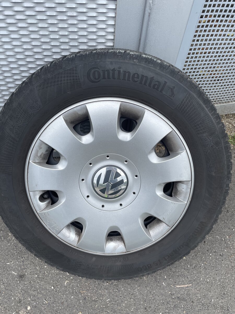 Continental TS860 195/65 R16 +plechy VW golf 5