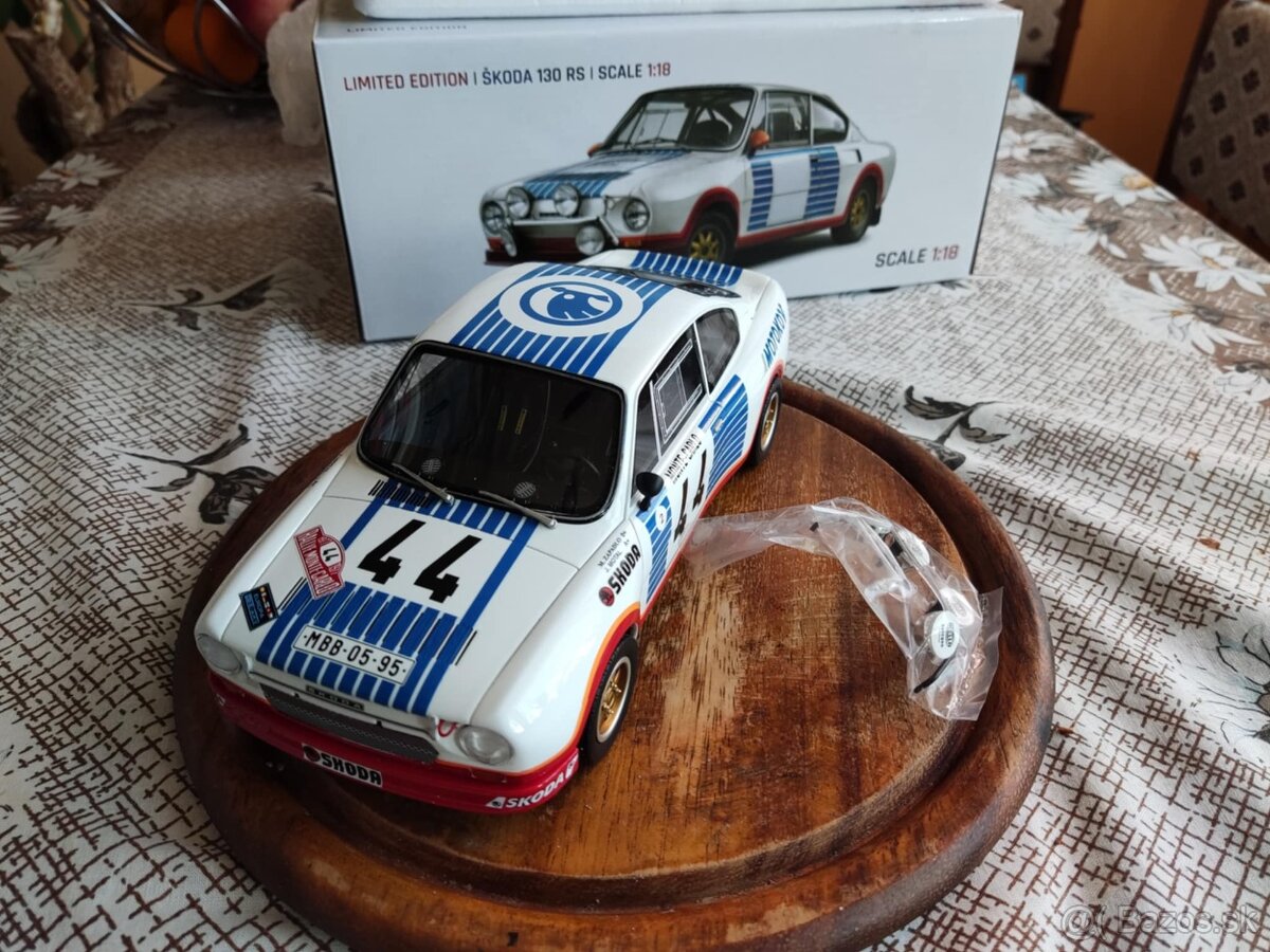 Škoda 130 RS n. 44 Rally Monte Carlo 1977 1:18