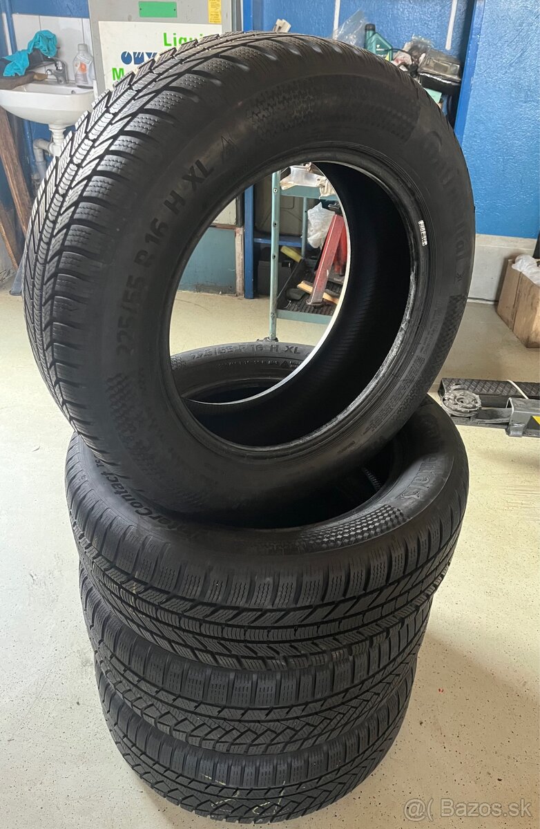 225/55 R16 Zimne Continental Top Stav Nove