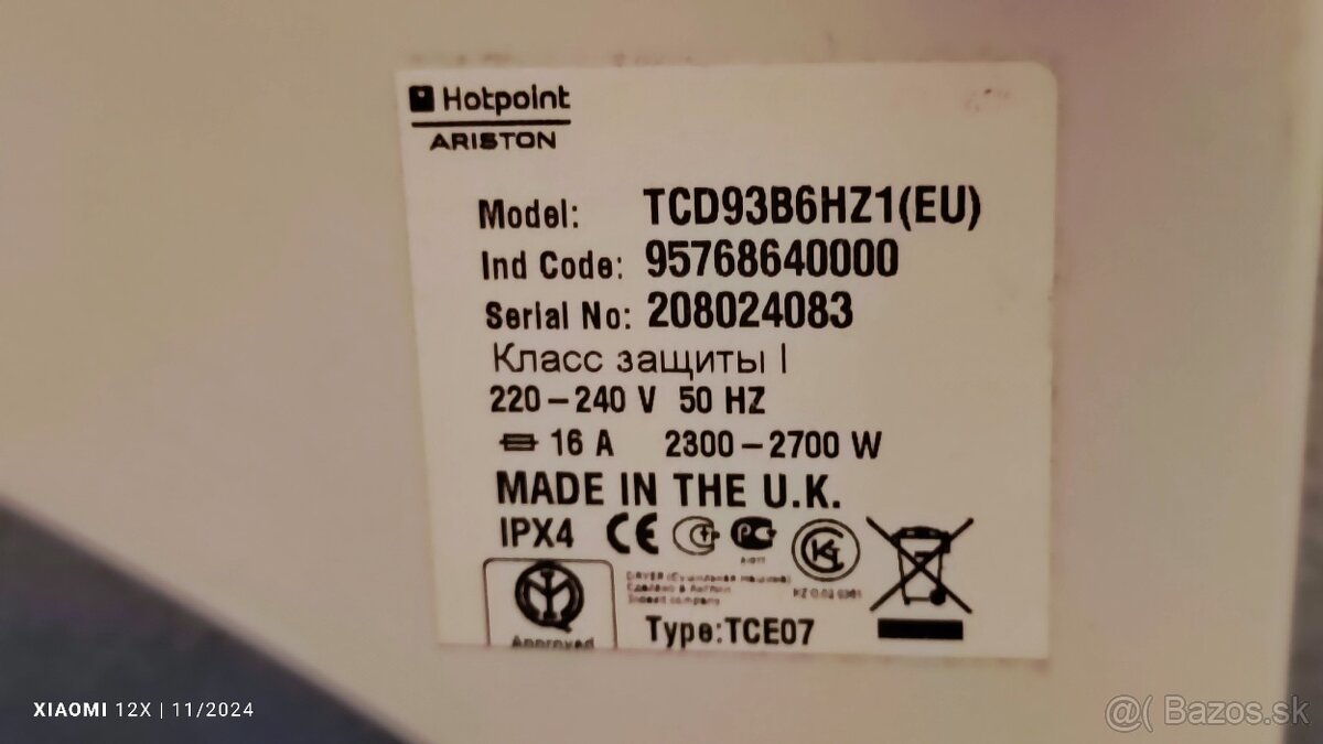 sušička Ariston HotPoint