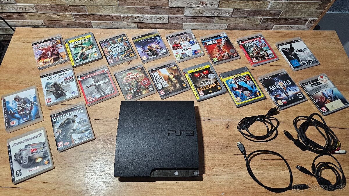 Playstation 3 SLIM + 19 hier