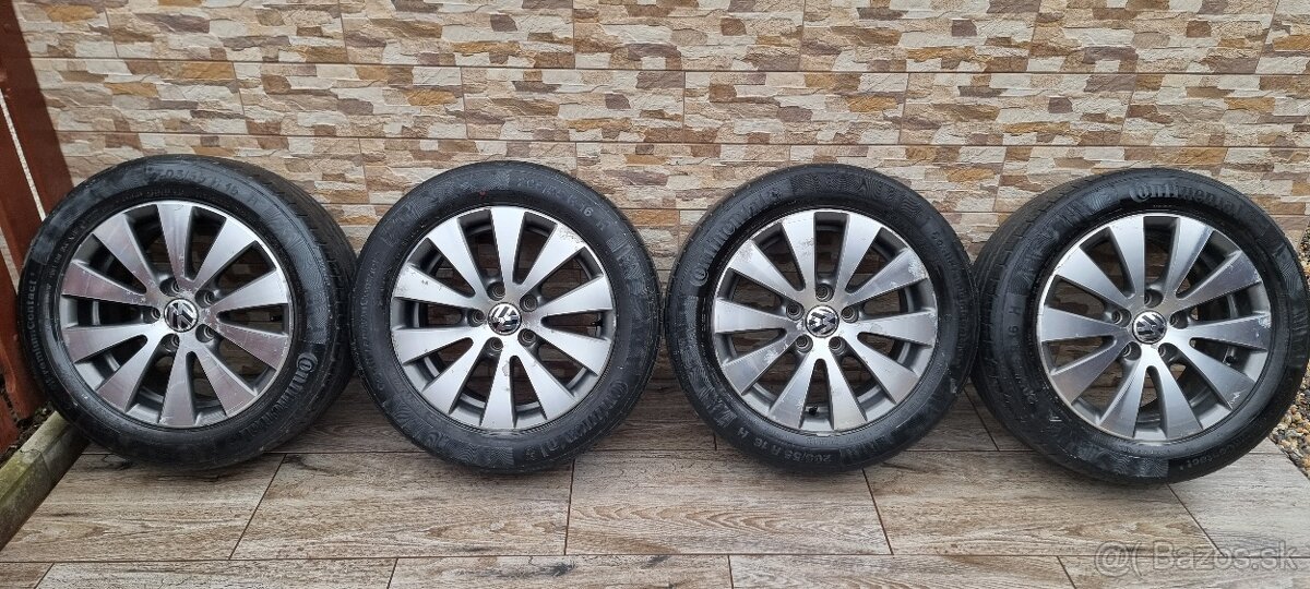 Predám originál VW elektróny 5x112 r16 7J ET45/ 205/55r16