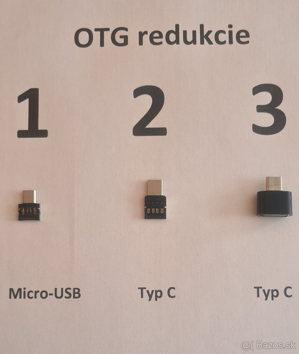 OTG redukcie - pripojte si USB kľúč k mobilu alebo tabletu