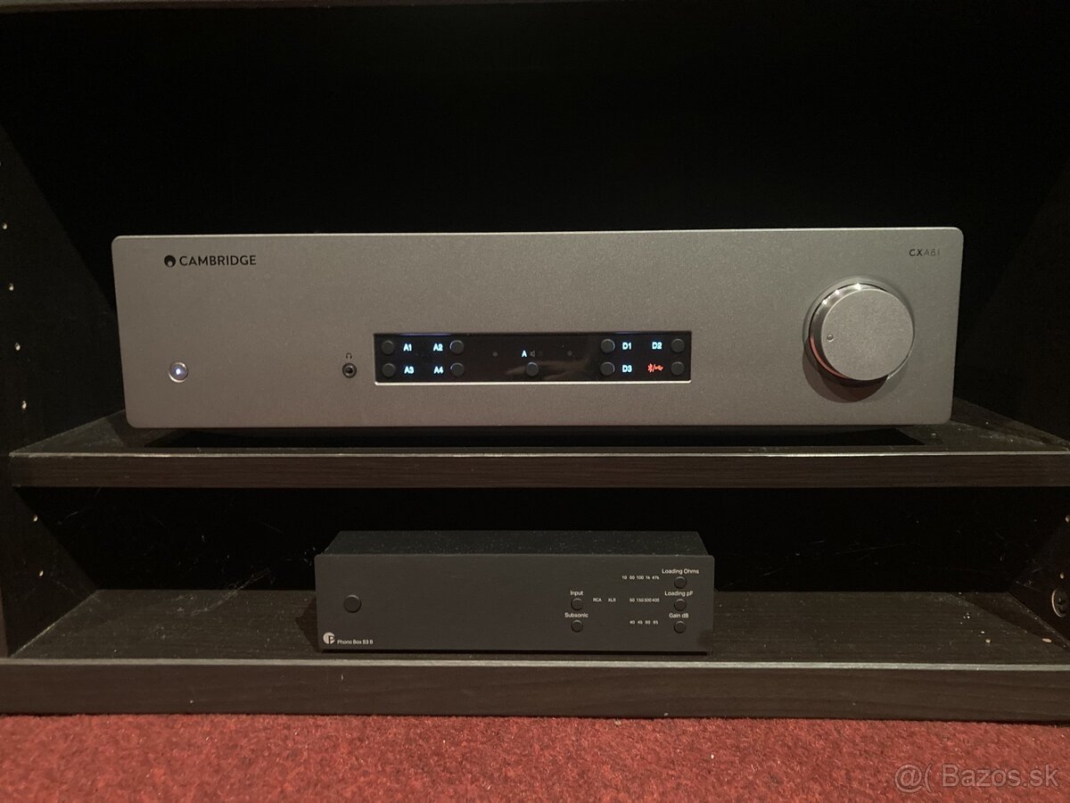 Cambridge audio CXA 81, Pro Ject phono box S3 B