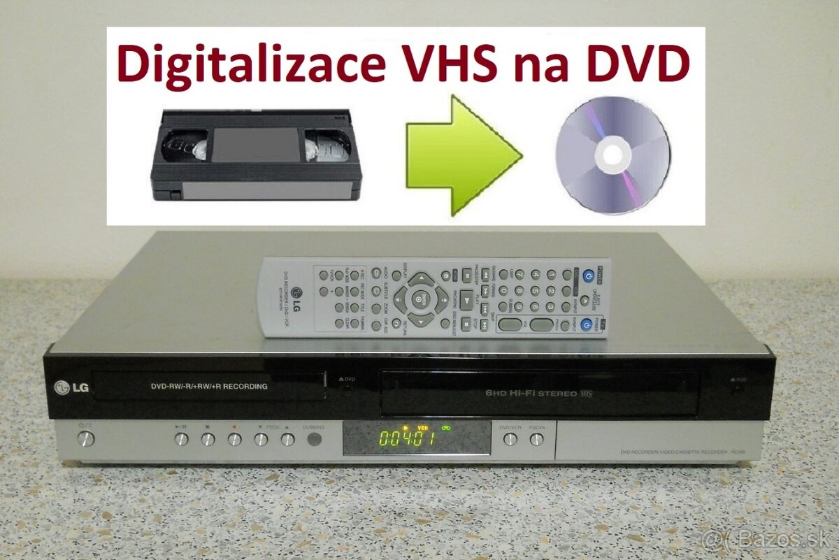 VHS-DVD rekordér LG RC185