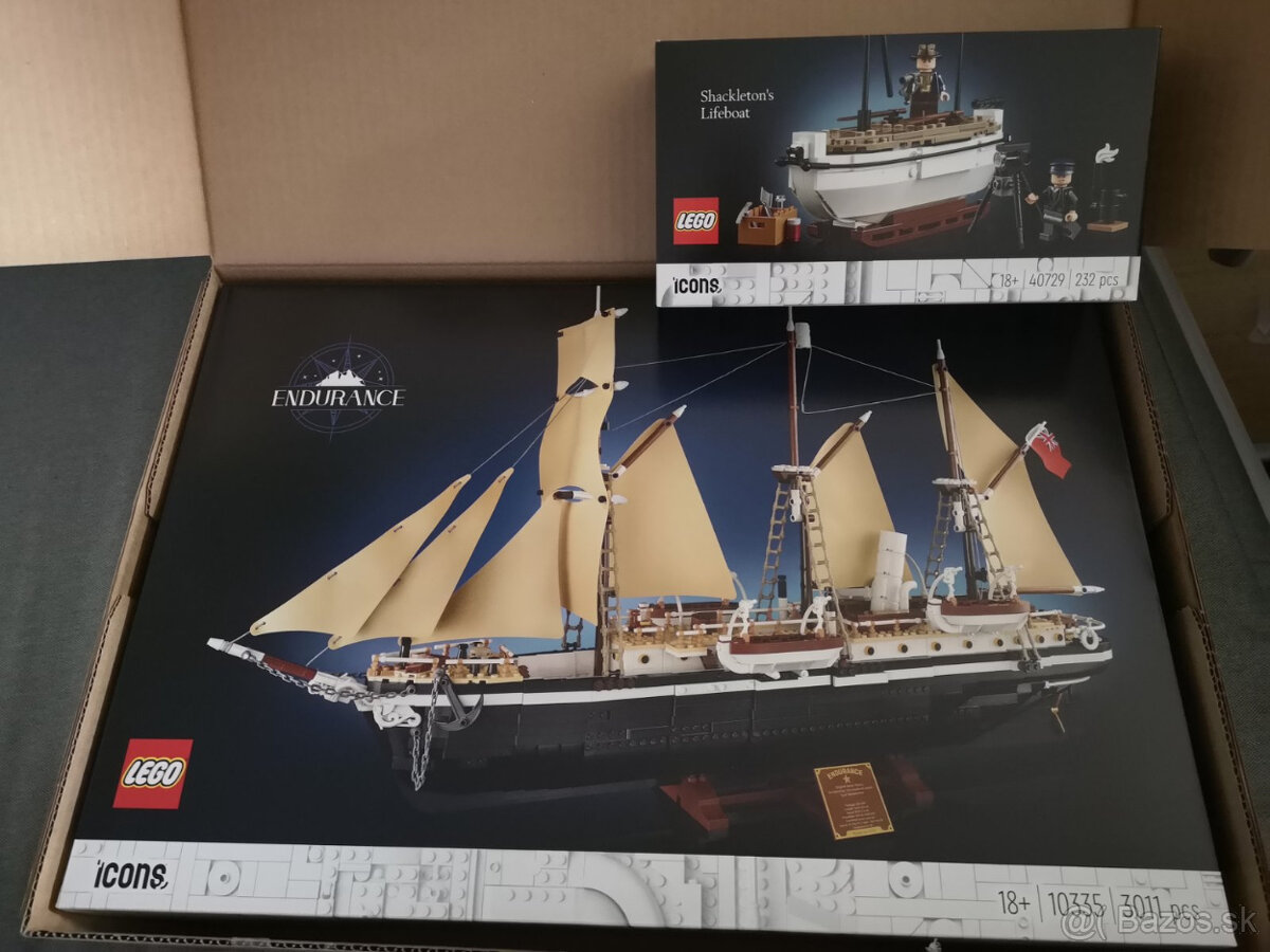 Lego 10335 Loď Endurance + 40729 Shackletonov záchranný čln