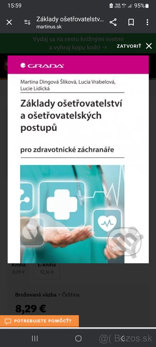 Základy ošetřovatelství a ošetřovatelských postupů Košice Bazoš sk