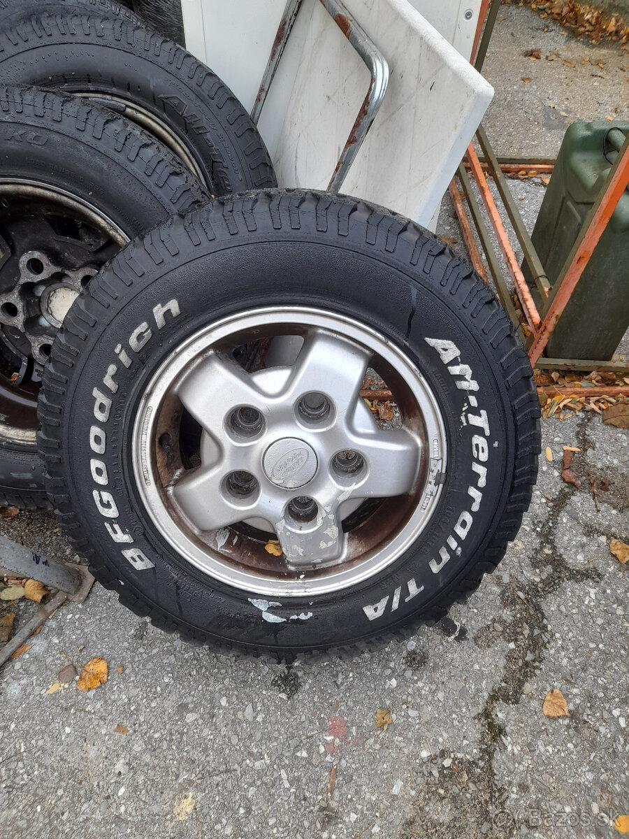 Land Rover hlinikove disky 5x165 R16