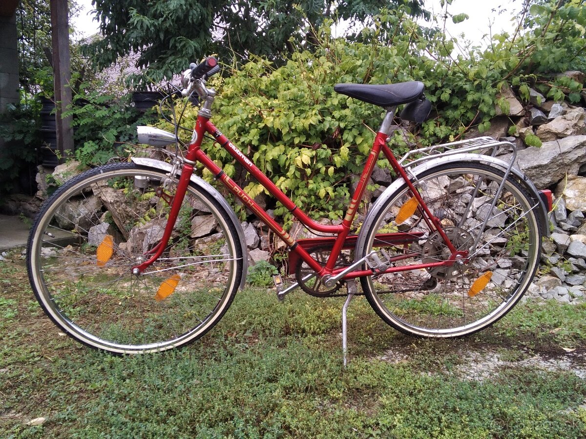 dámsky retro cestný bicykel Puch