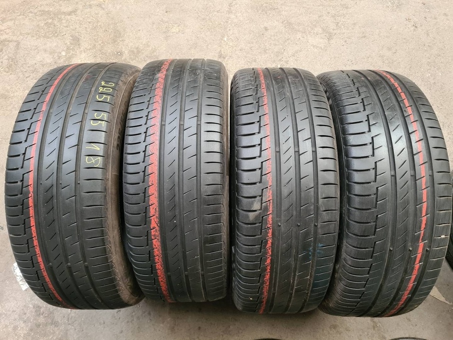 225/55r18 letné 4 ks CONTINENTAL dezén 6,1 - 5,5 mm