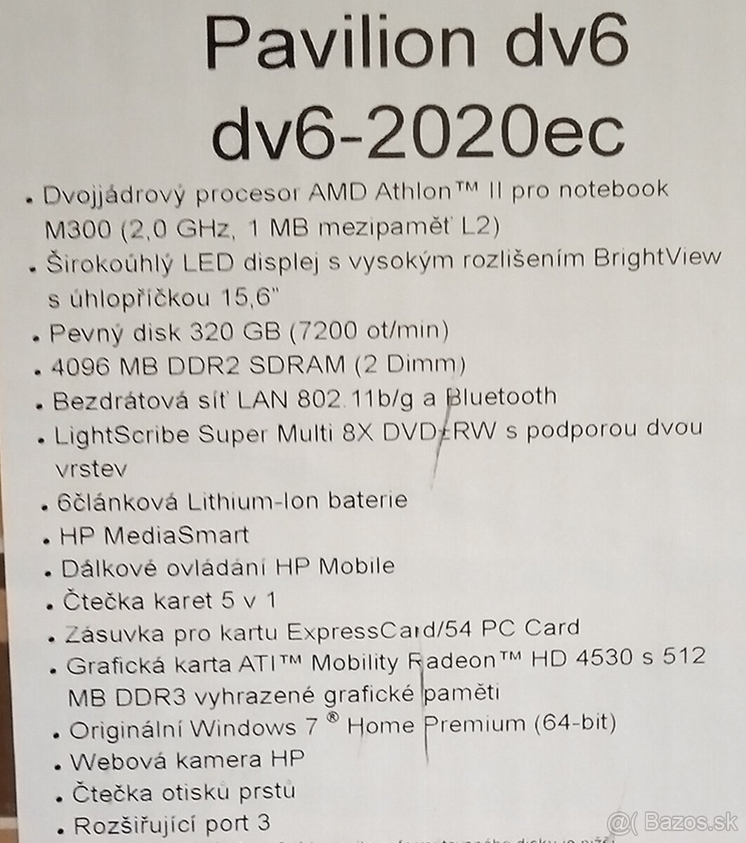 NB HP Pavilion dv6 a HP 250 G4