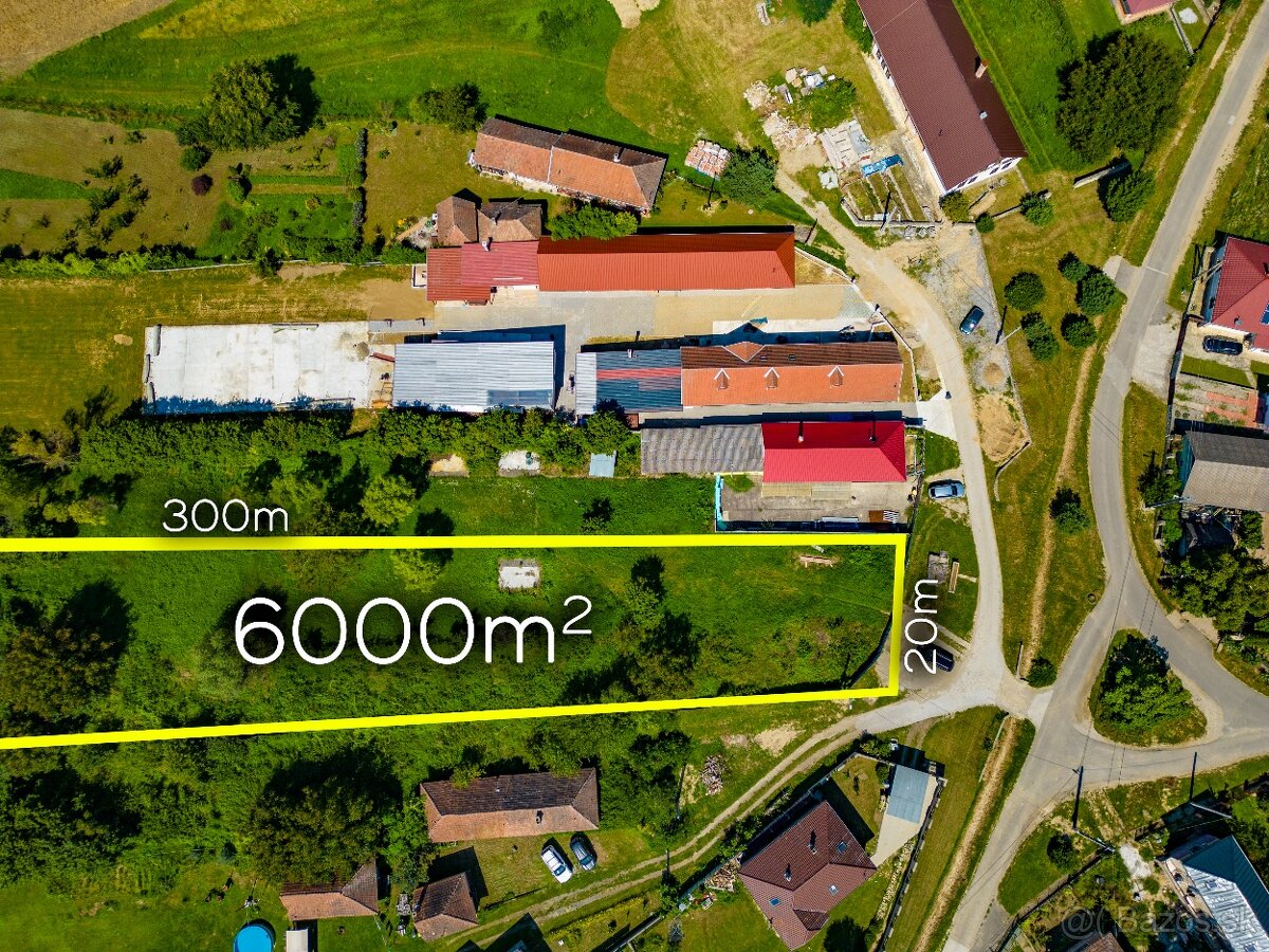 Pozemok až 6000m2 len 20 min od mesta Košice