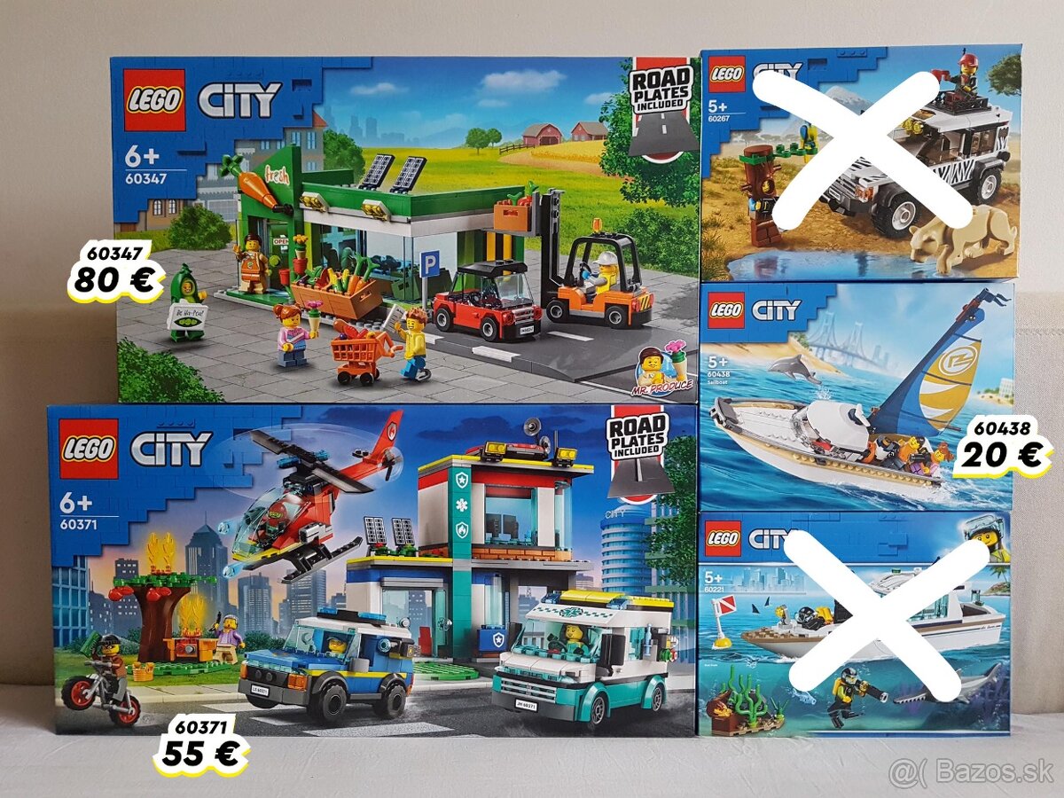 Nové zapečatené sety LEGO City