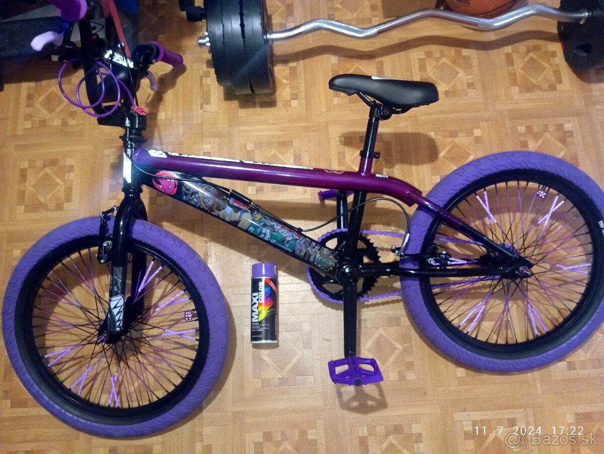 Bmx detox 20 nový krásný Fialový má 360 rotor