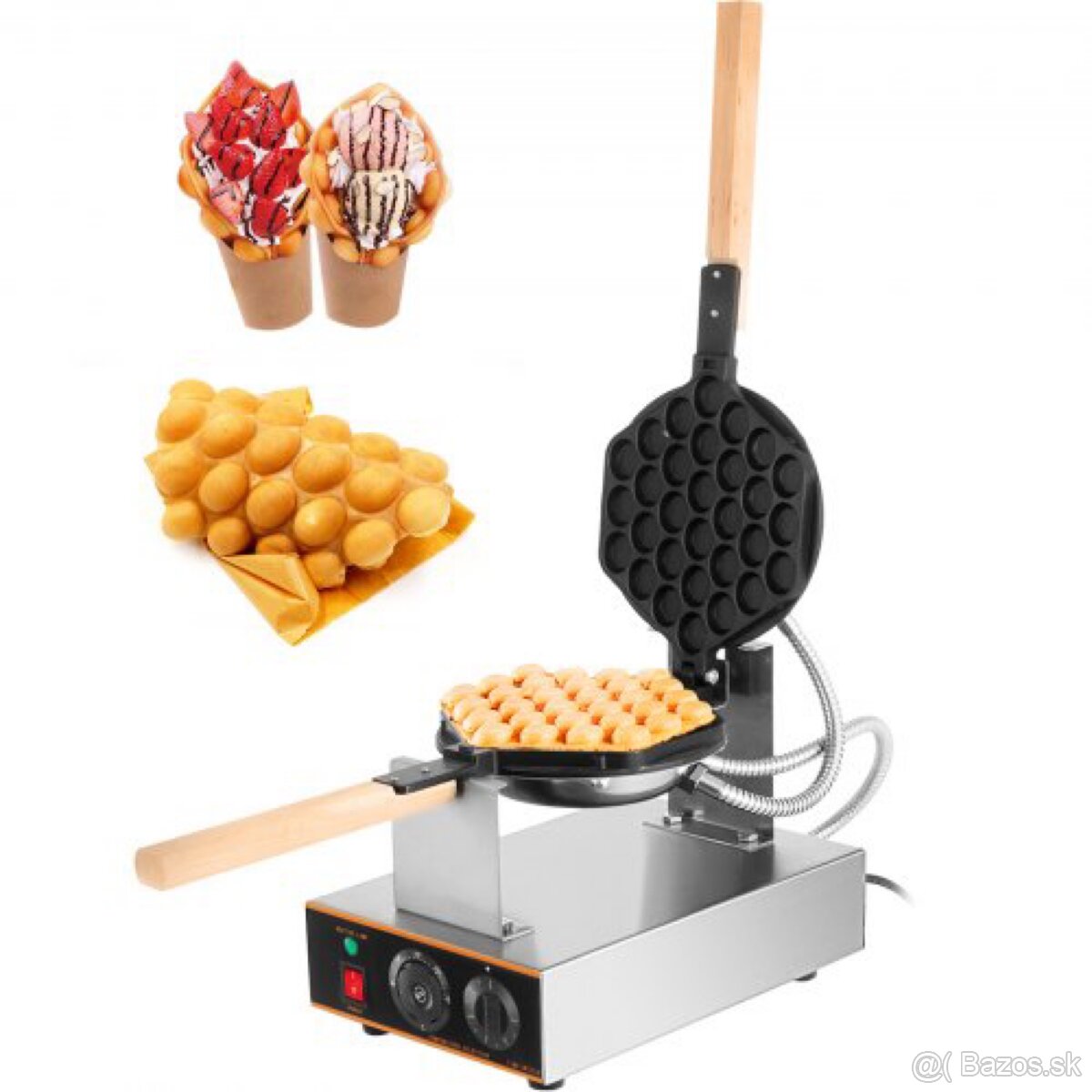 stroj na bubble wafle waflovac 1400w  úplne nový