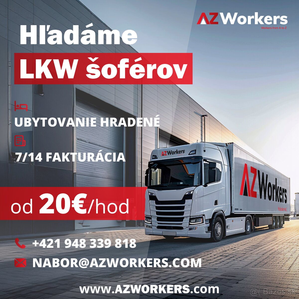 Hľadáme LKW šoféra ku lešenárom / Nemecko