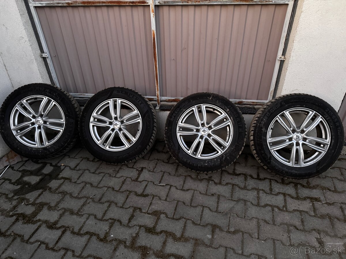 kolesá Brock RC27-707 , R17 5x112 + zimné pneu 215/65 R17