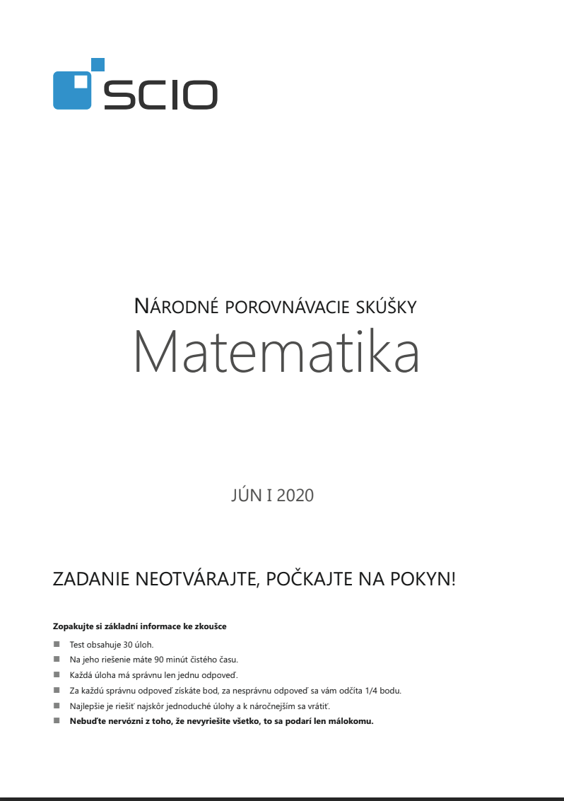 SCIO Matematika 18-testov MAT