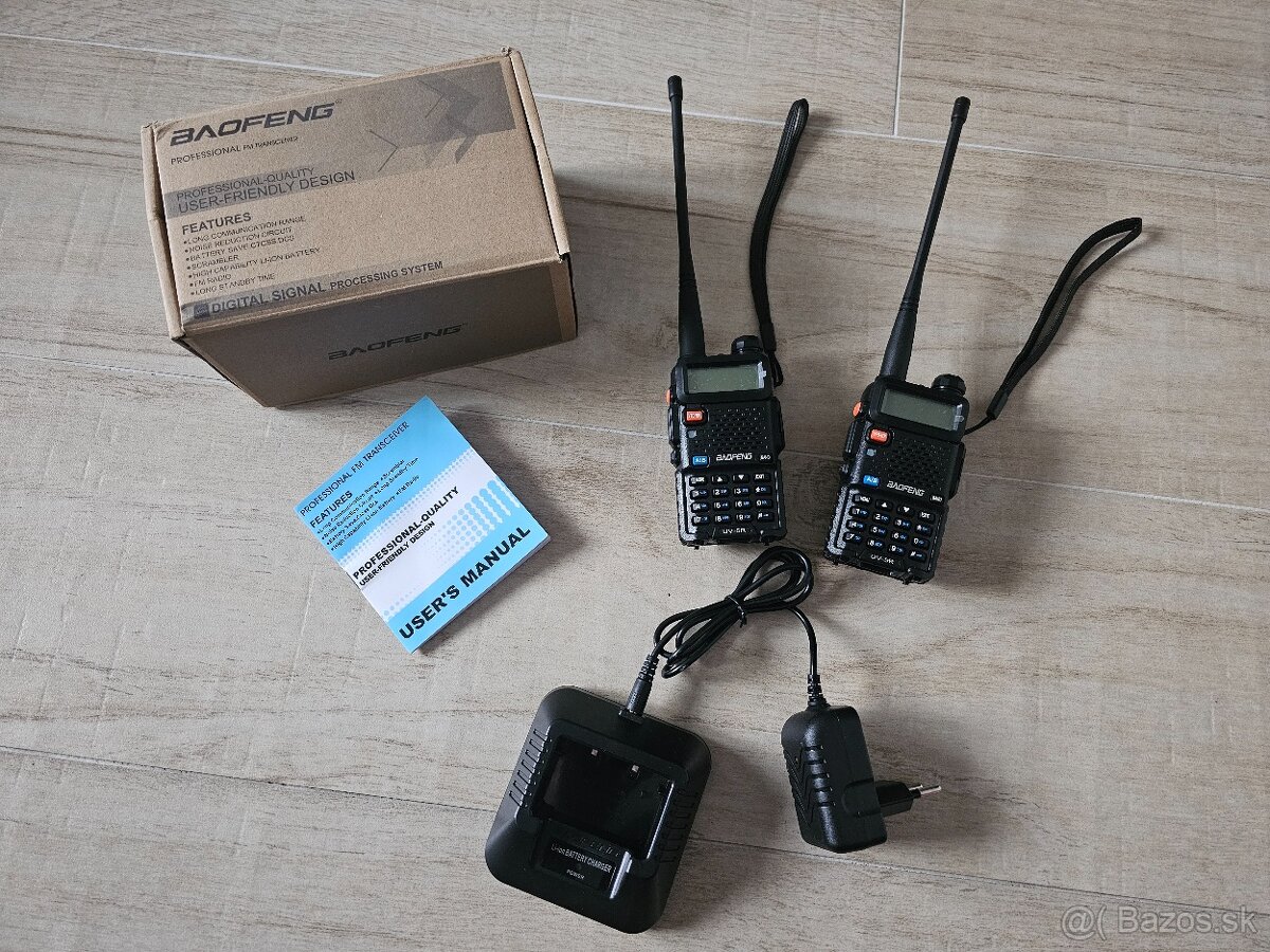 Predam 2x vysielacka Baofeng UV-5R